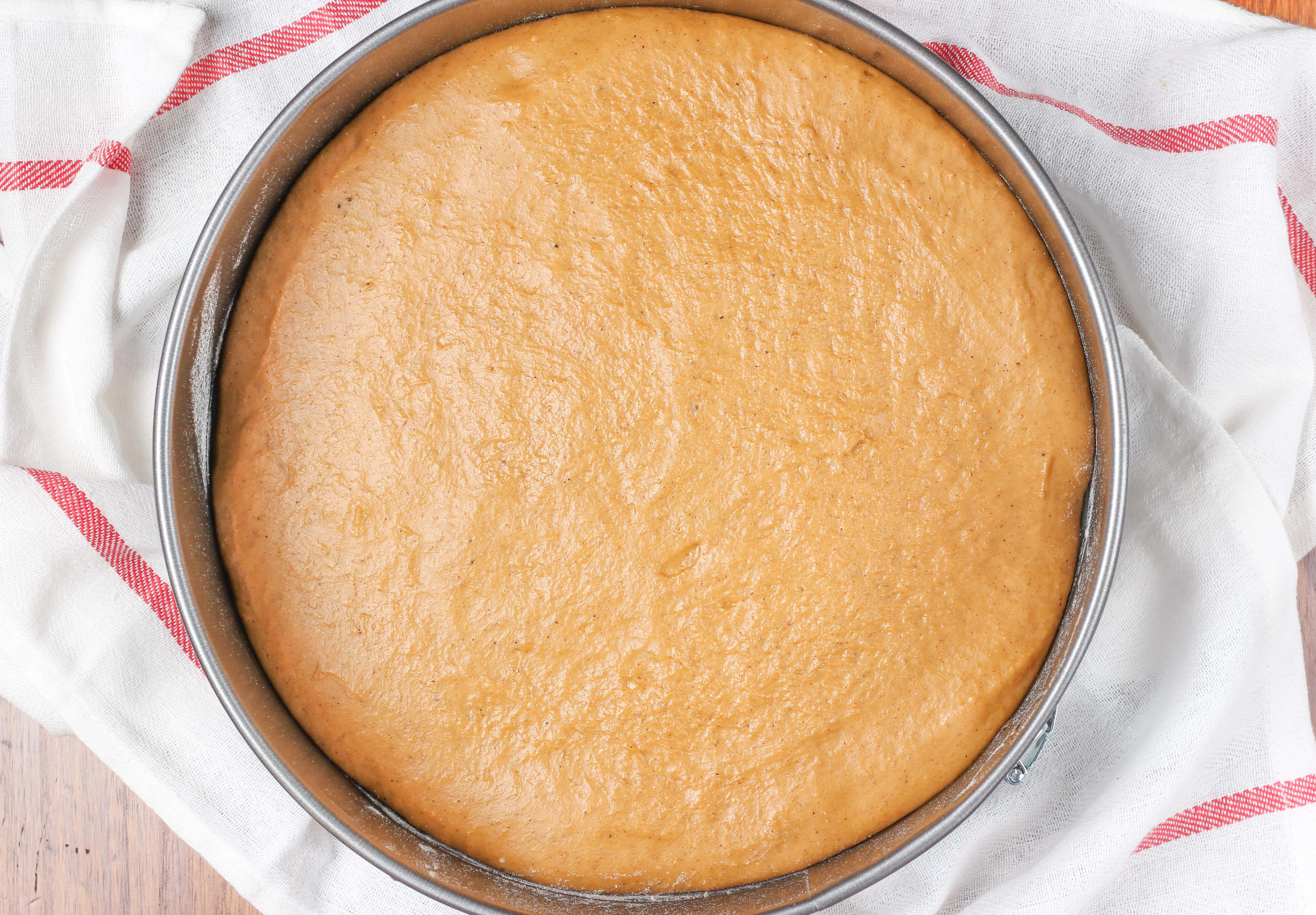 Gingerbread Coffee Cake Batter After Rise