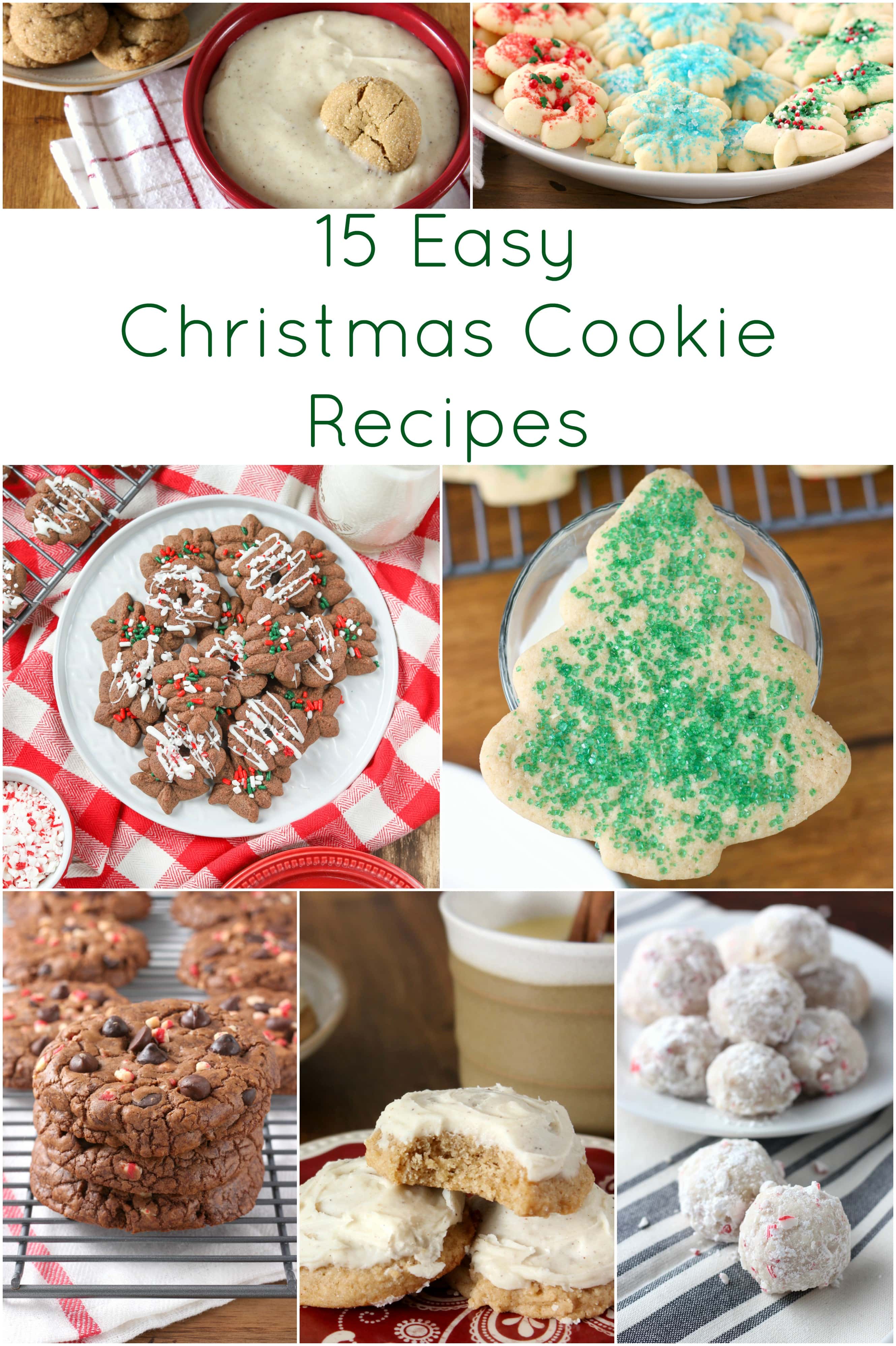 15 Easy Christmas Cookie Recipes