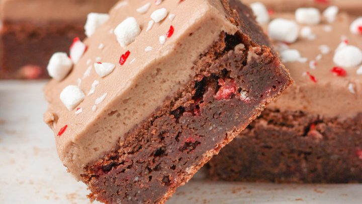 Peppermint Hot Chocolate Brownies A Kitchen Addiction