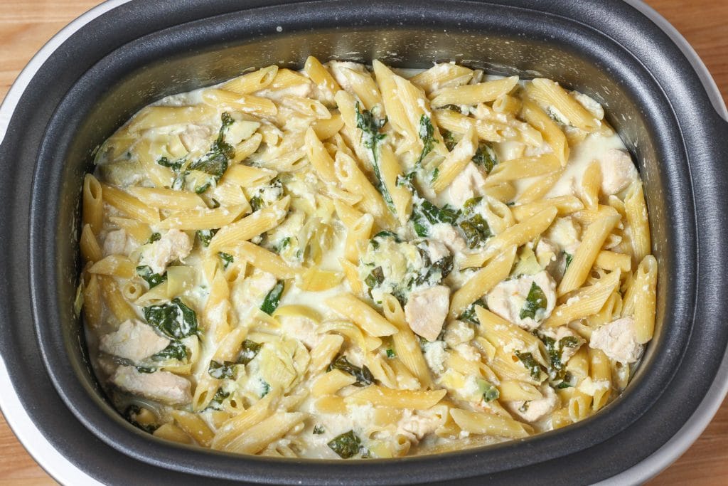 Spinach Artichoke Chicken Penne A Kitchen Addiction