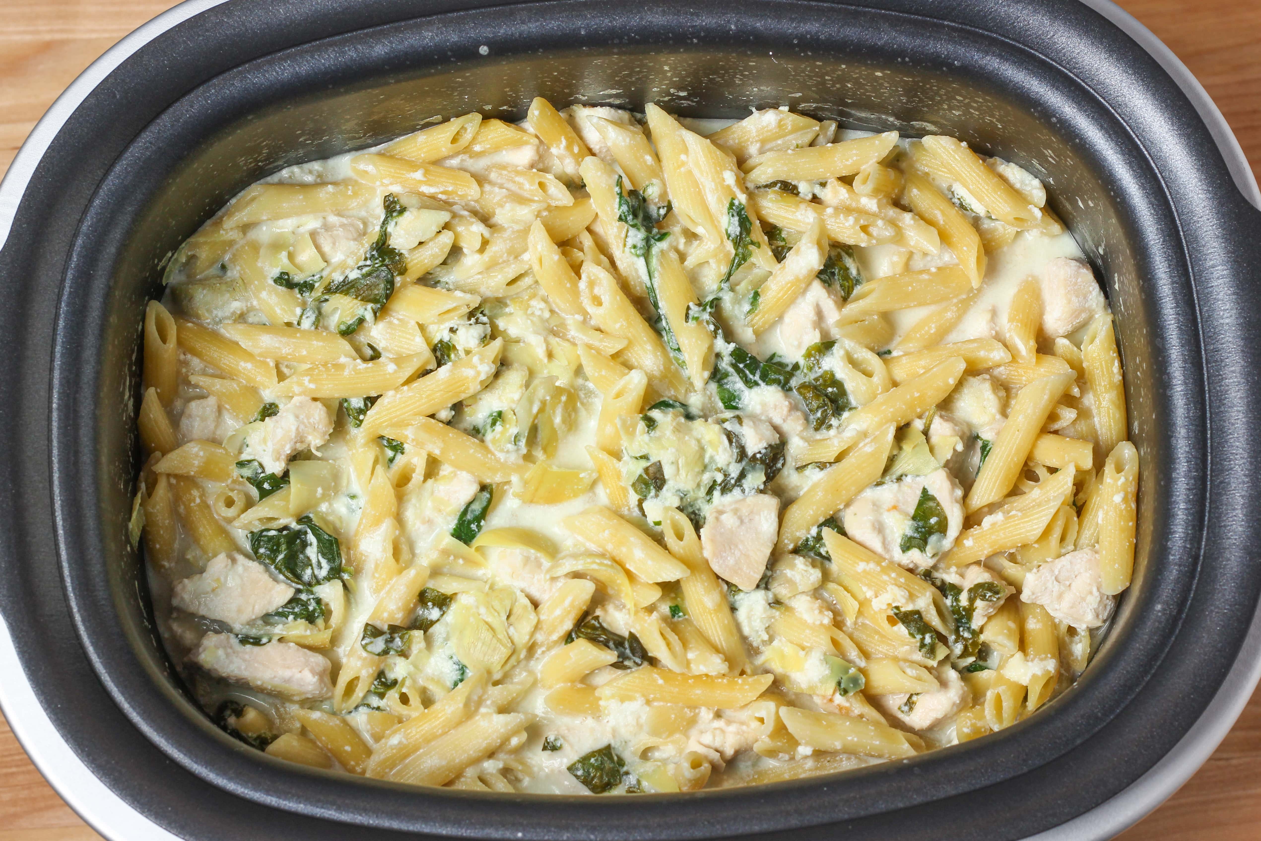 Spinach Artichoke Chicken Penne Cookies