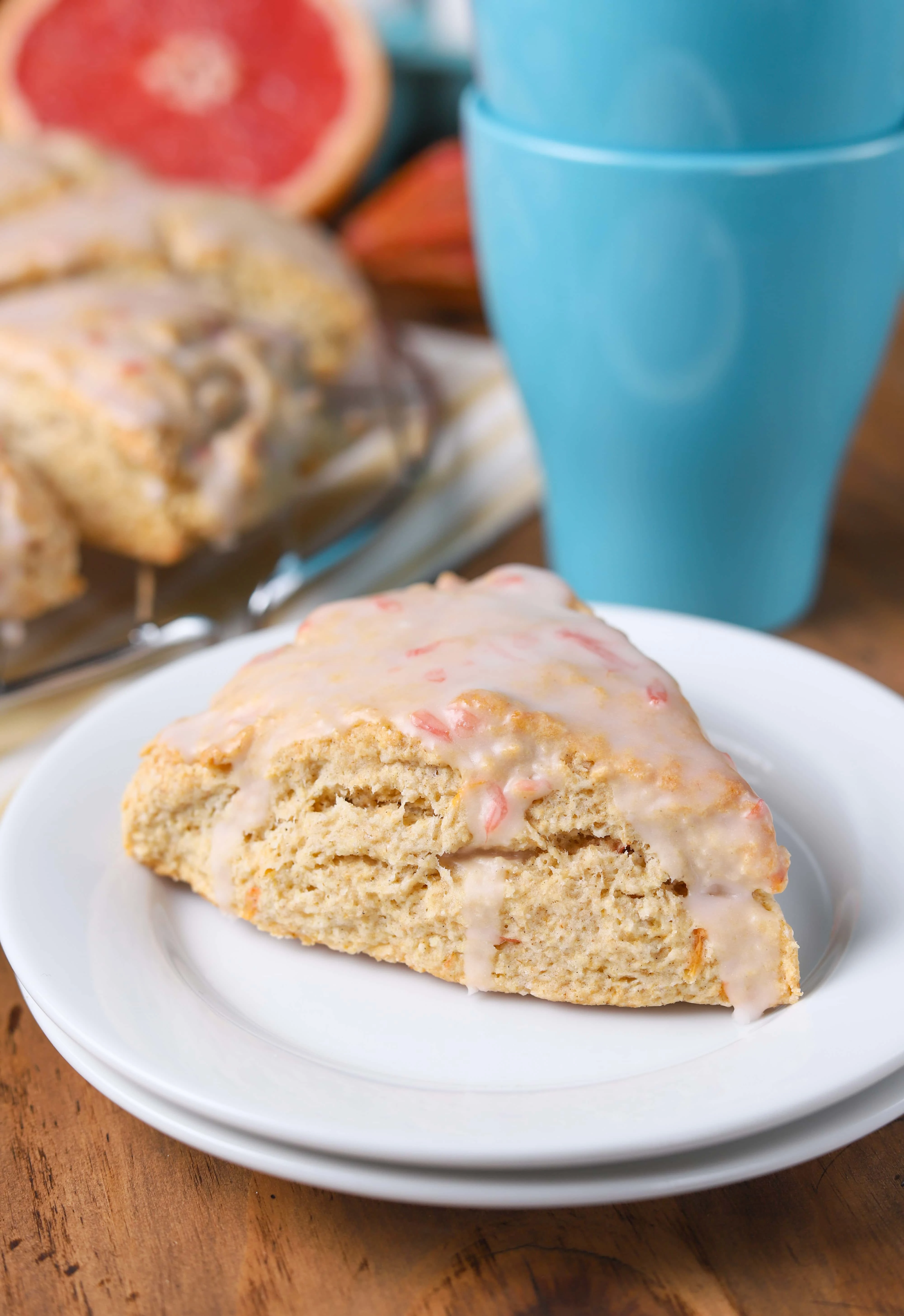 Cardamom Grapefruit Scones Recipe from A Kitchen Addiction Blog