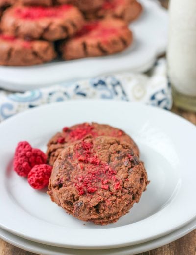 Quick and Easy Raspberry Fudge Cookies Recipe from A Kitchen Addiction