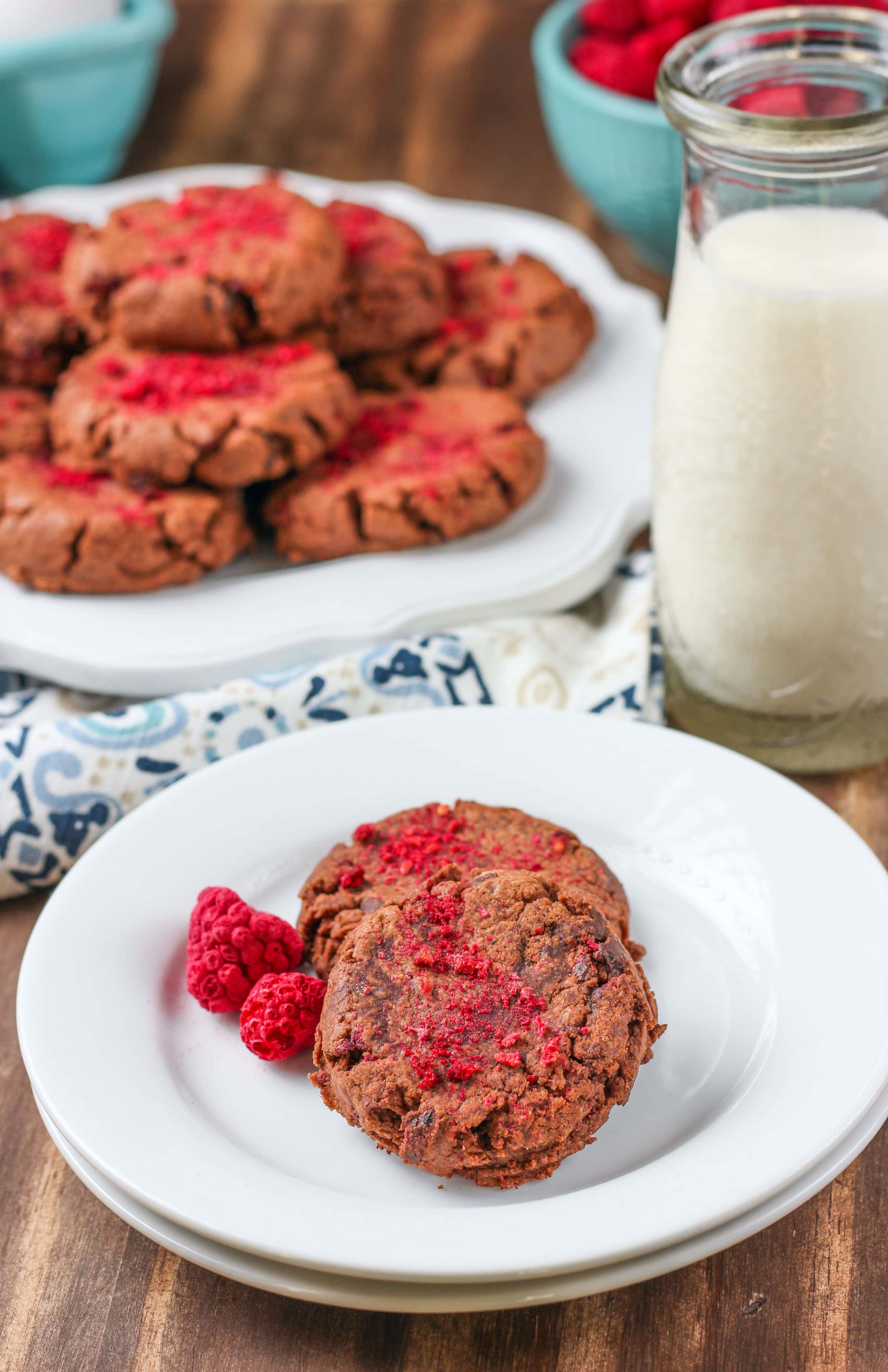 Raspberry Fudge Cookies Recipe from A Kitchen Addiction