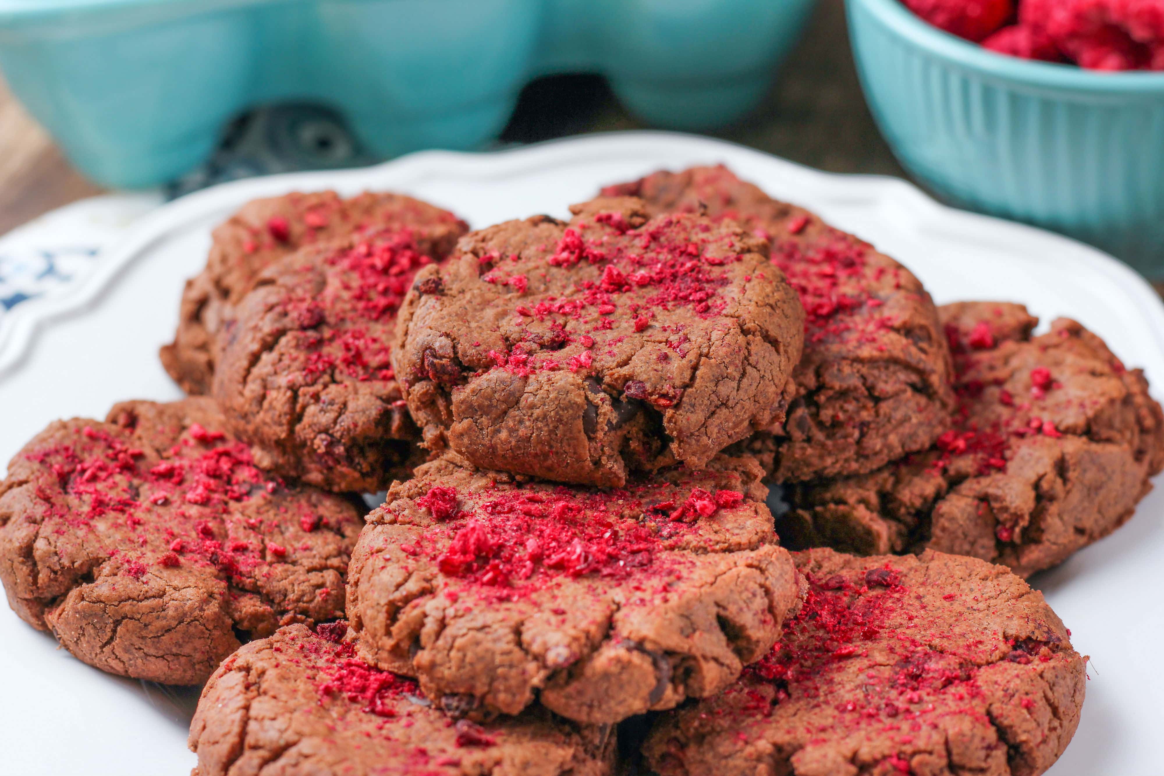 Easy Raspberry Fudge Cookies Recipe from A Kitchen Addiction Blog