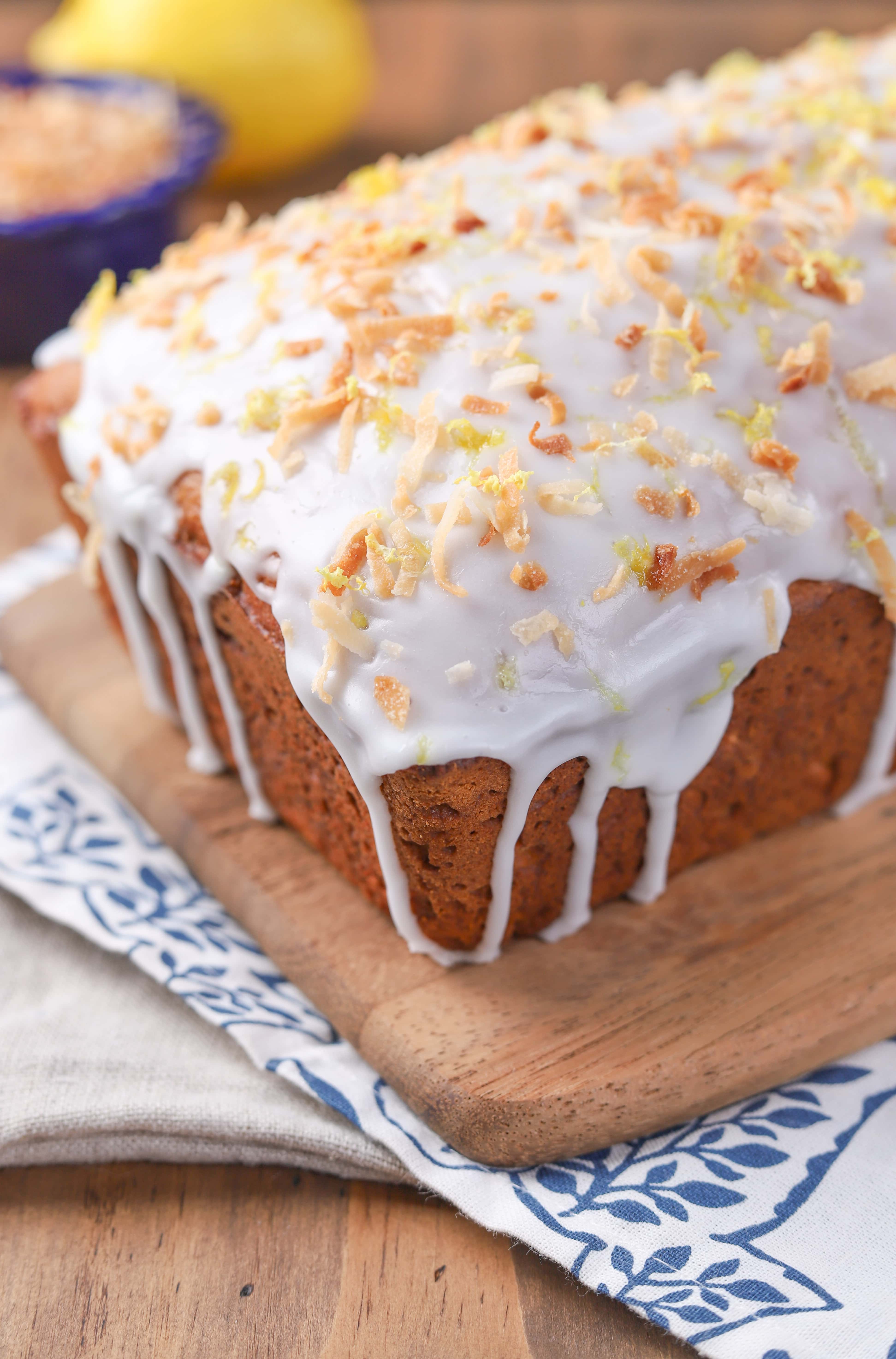 Lemon Coconut Yogurt Quick Bread Recipe