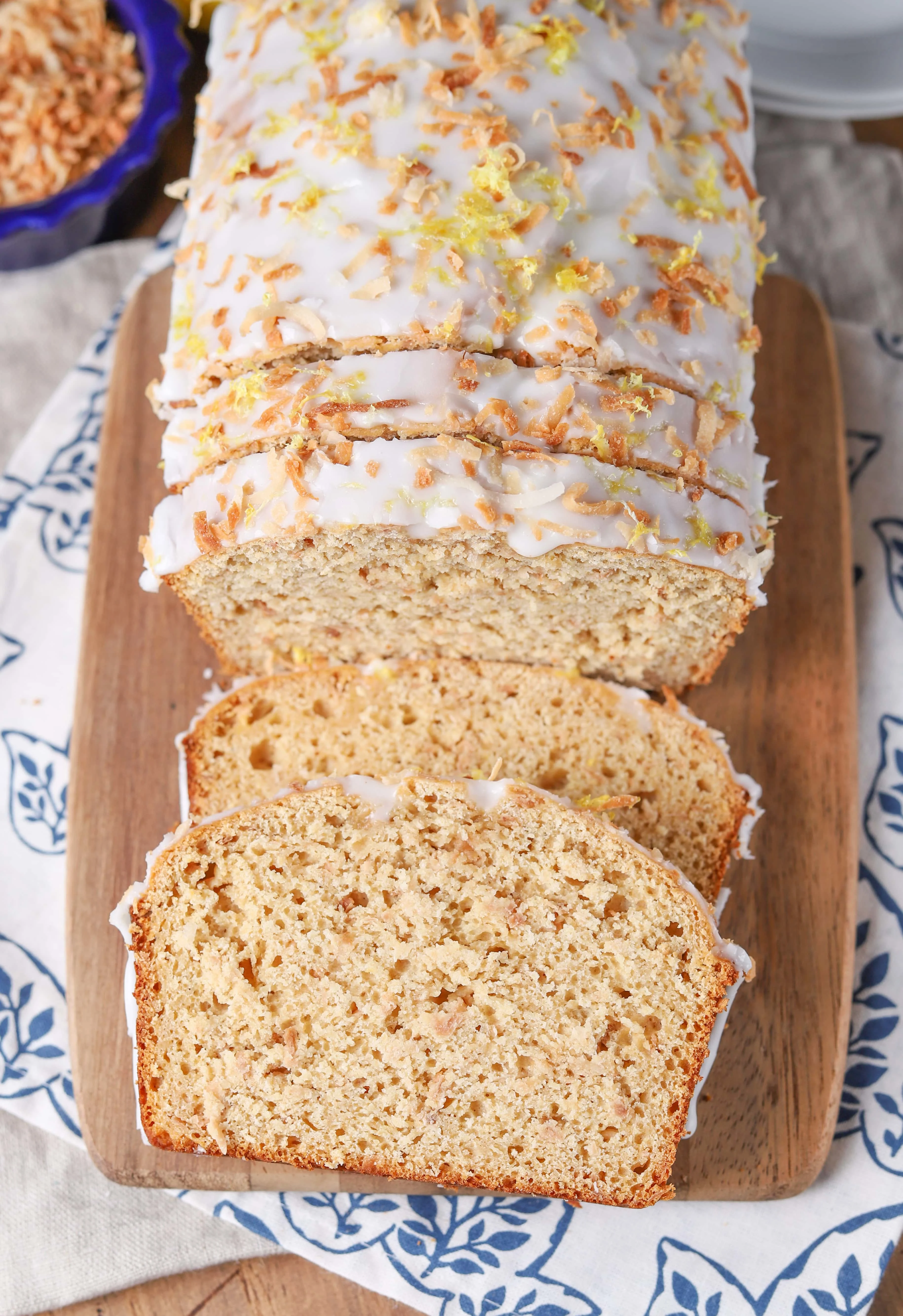 Lemon Coconut Yogurt Bread Recipe Image