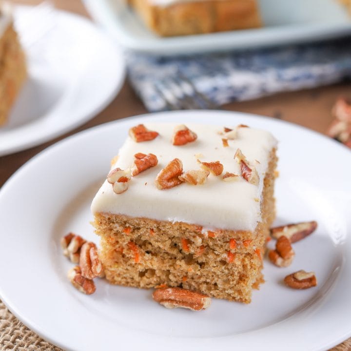 Healthier Carrot Snack Cake Recipe