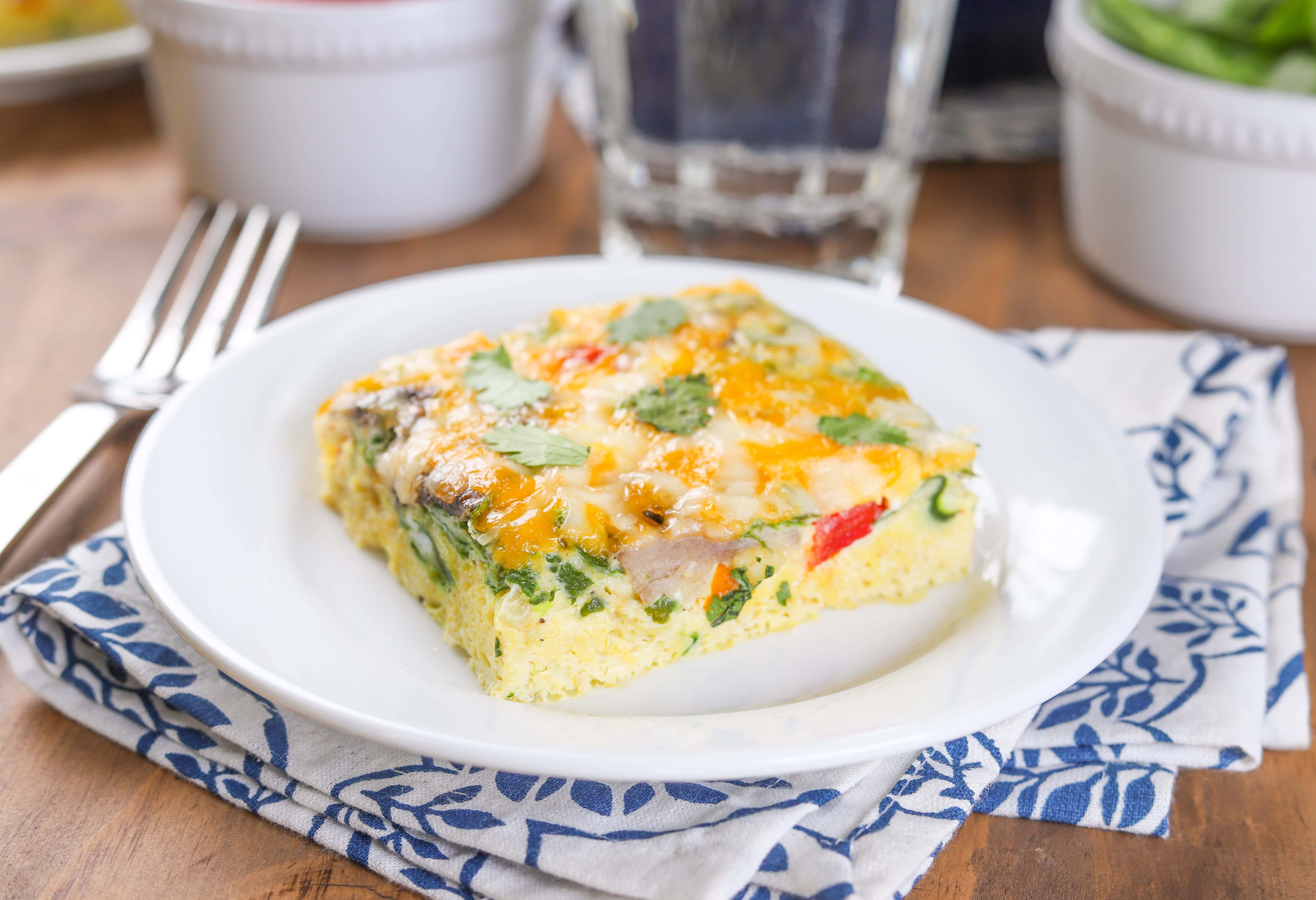 Easy Vegetable Egg Bake Recipe