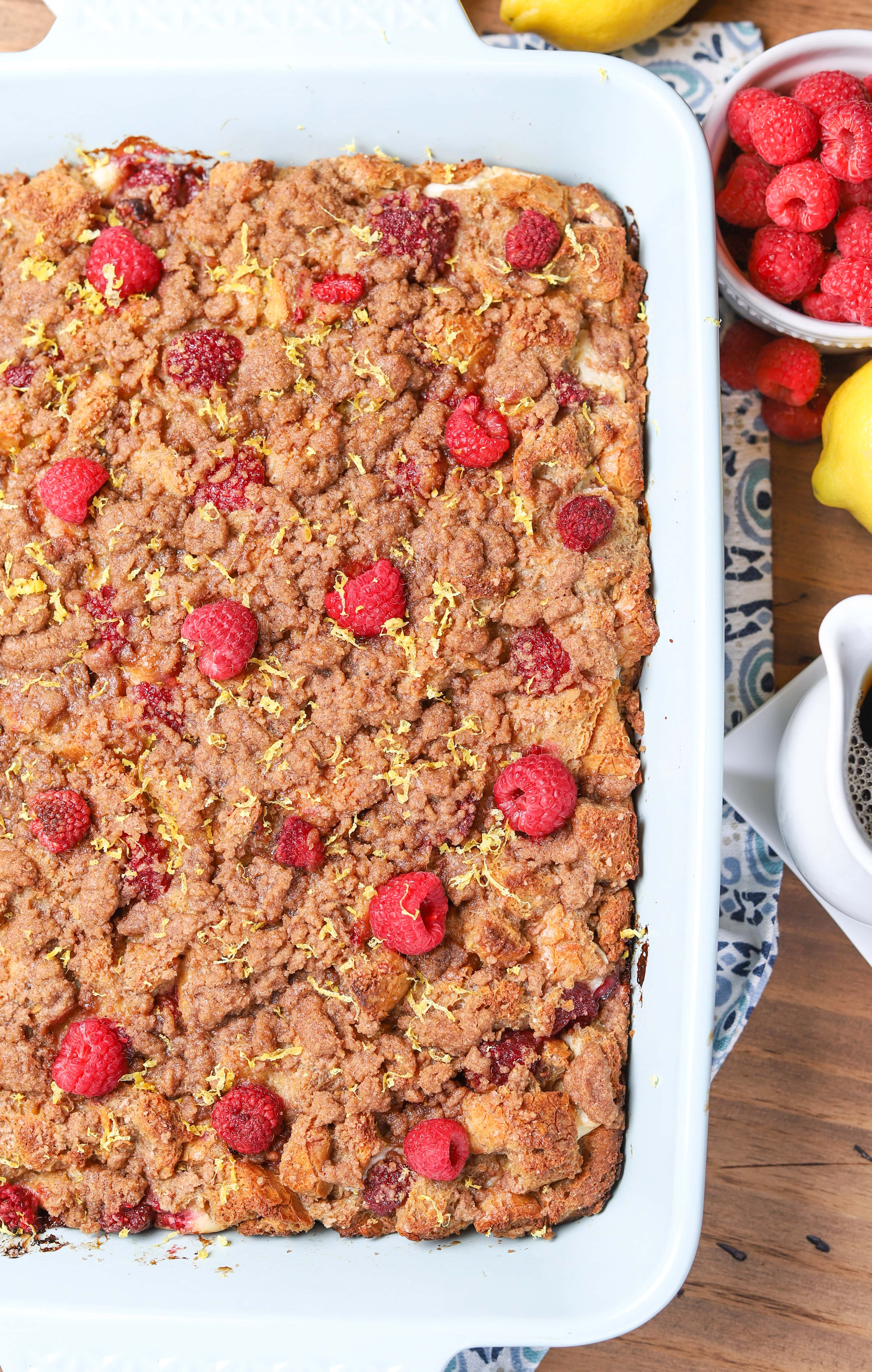 Raspberry Lemon Cream French Toast Bake Recipe