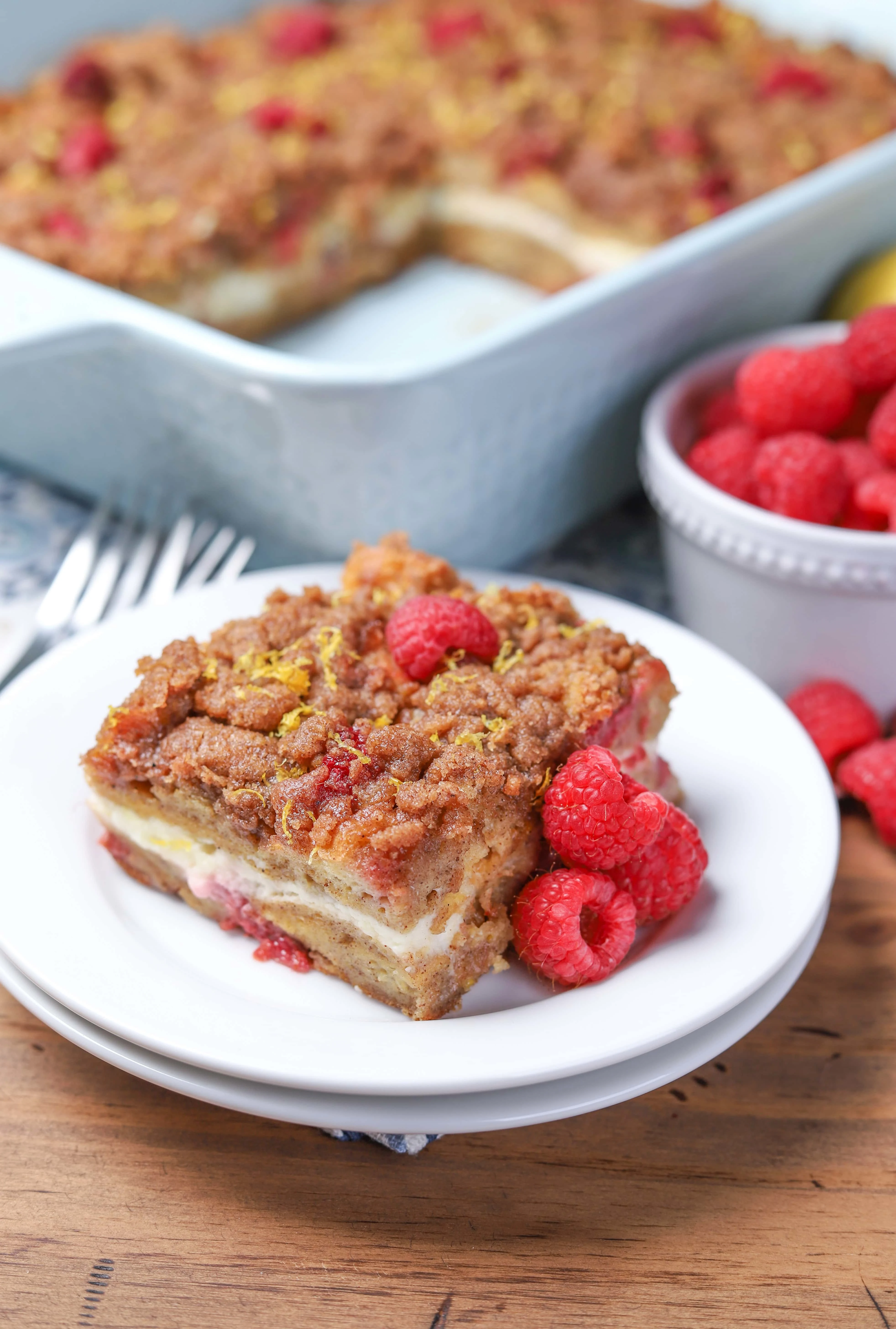 Raspberry Lemon Cream French Toast Casserole Recipe