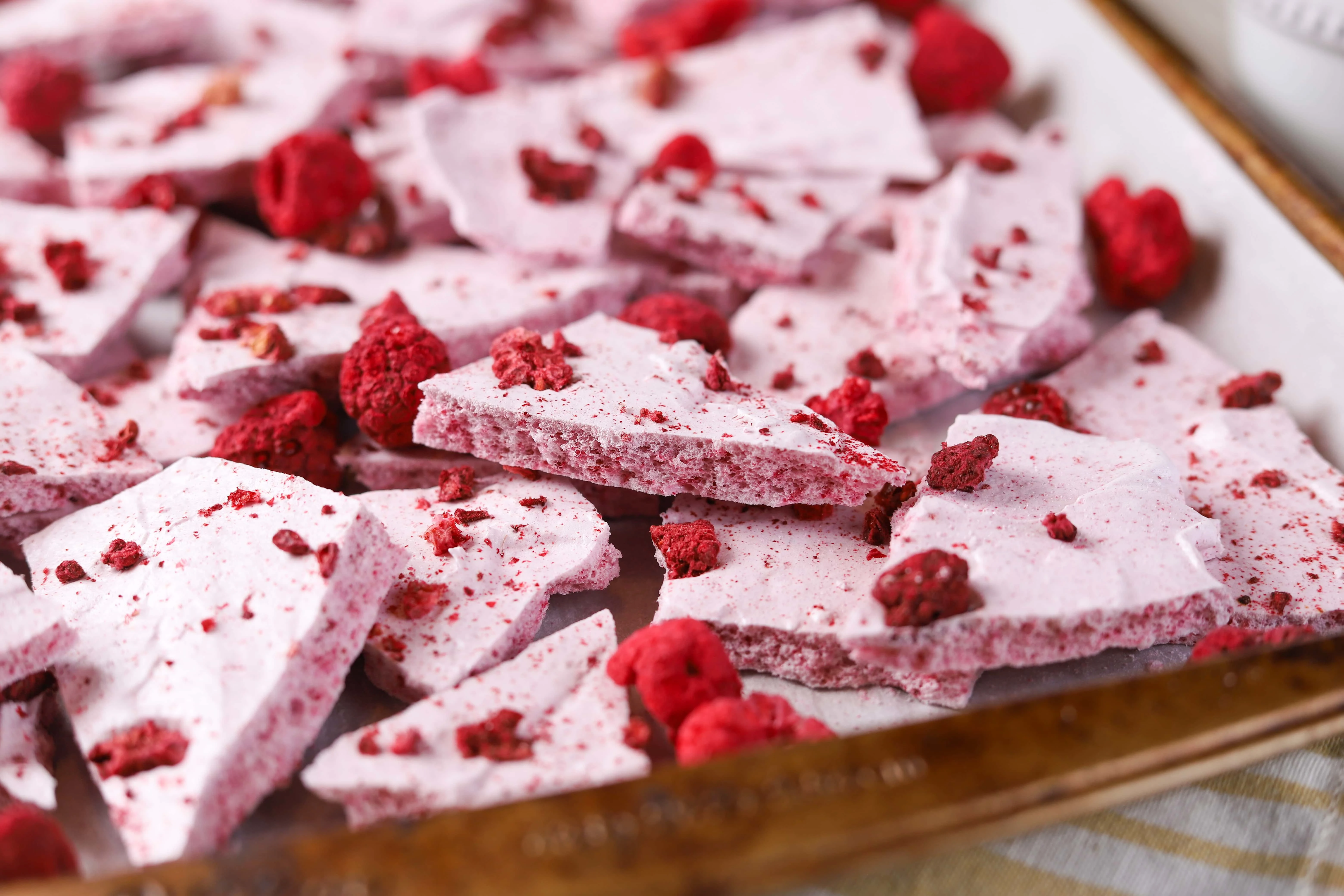 Raspberry Meringue Bark Recipe Image