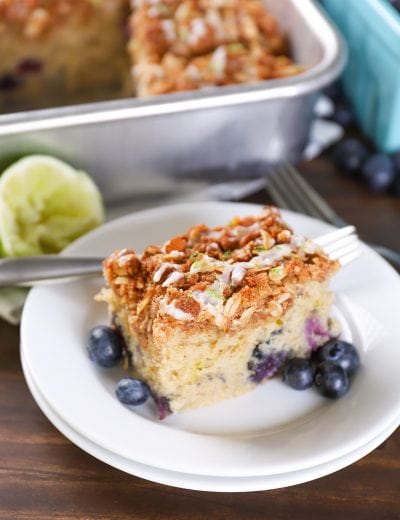 Gluten Free Blueberry Lime Coffee Cake Recipe