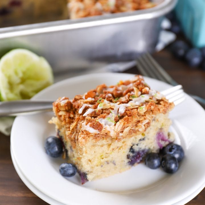 Gluten Free Blueberry Lime Coffee Cake Recipe