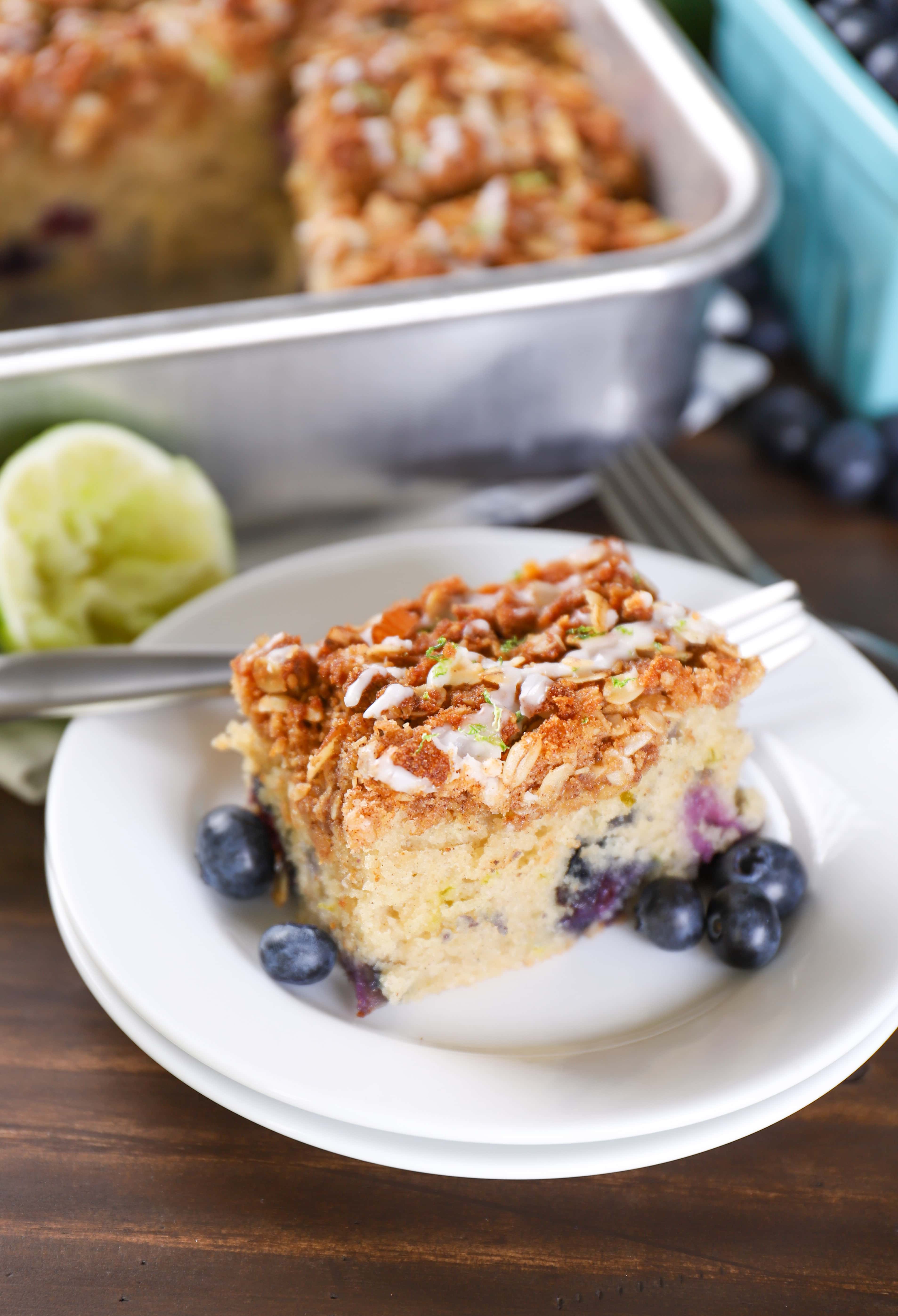 Gluten Free Blueberry Lime Coffee Cake