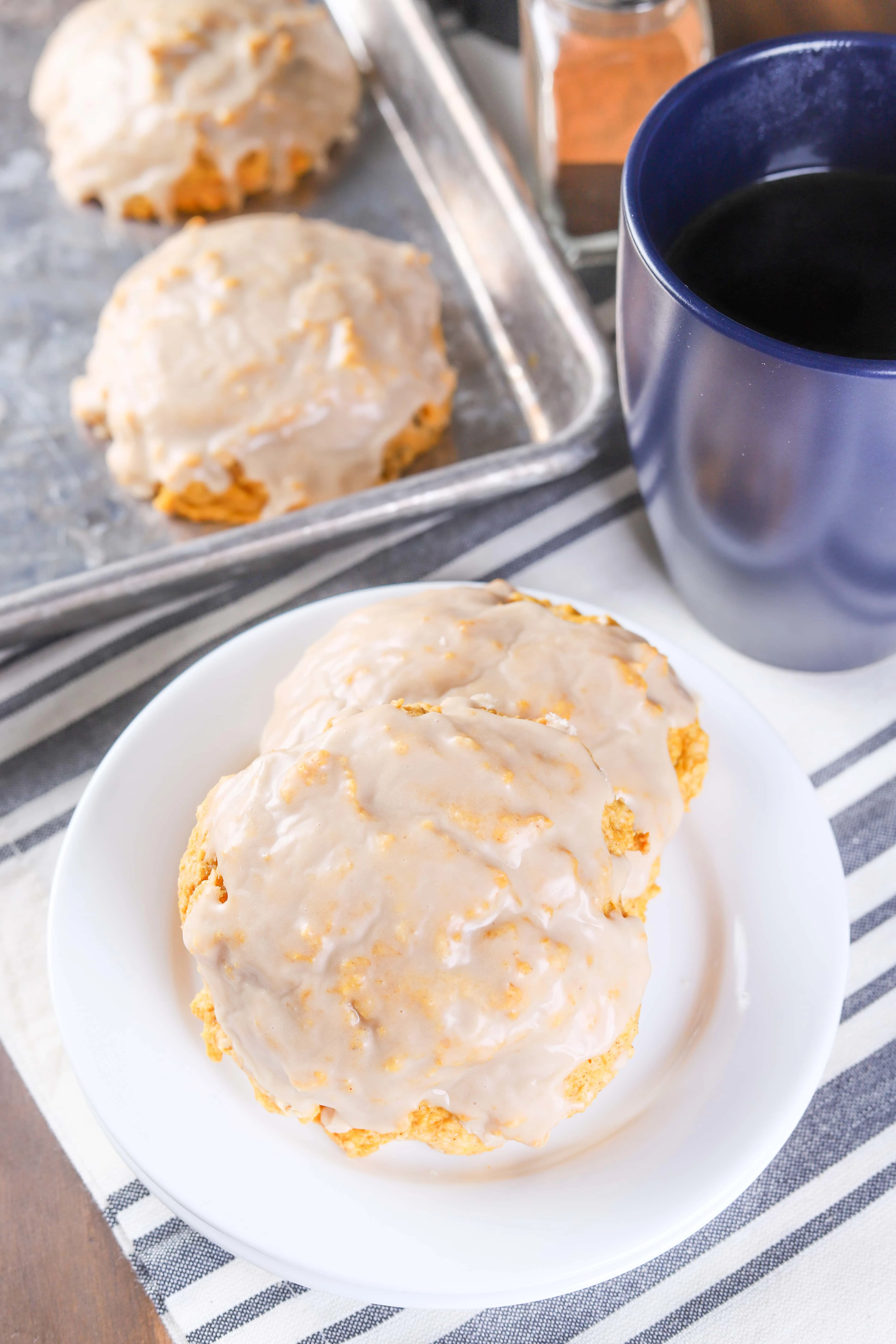 Baked Pumpkin Fritters Recipe from A Kitchen Addiction