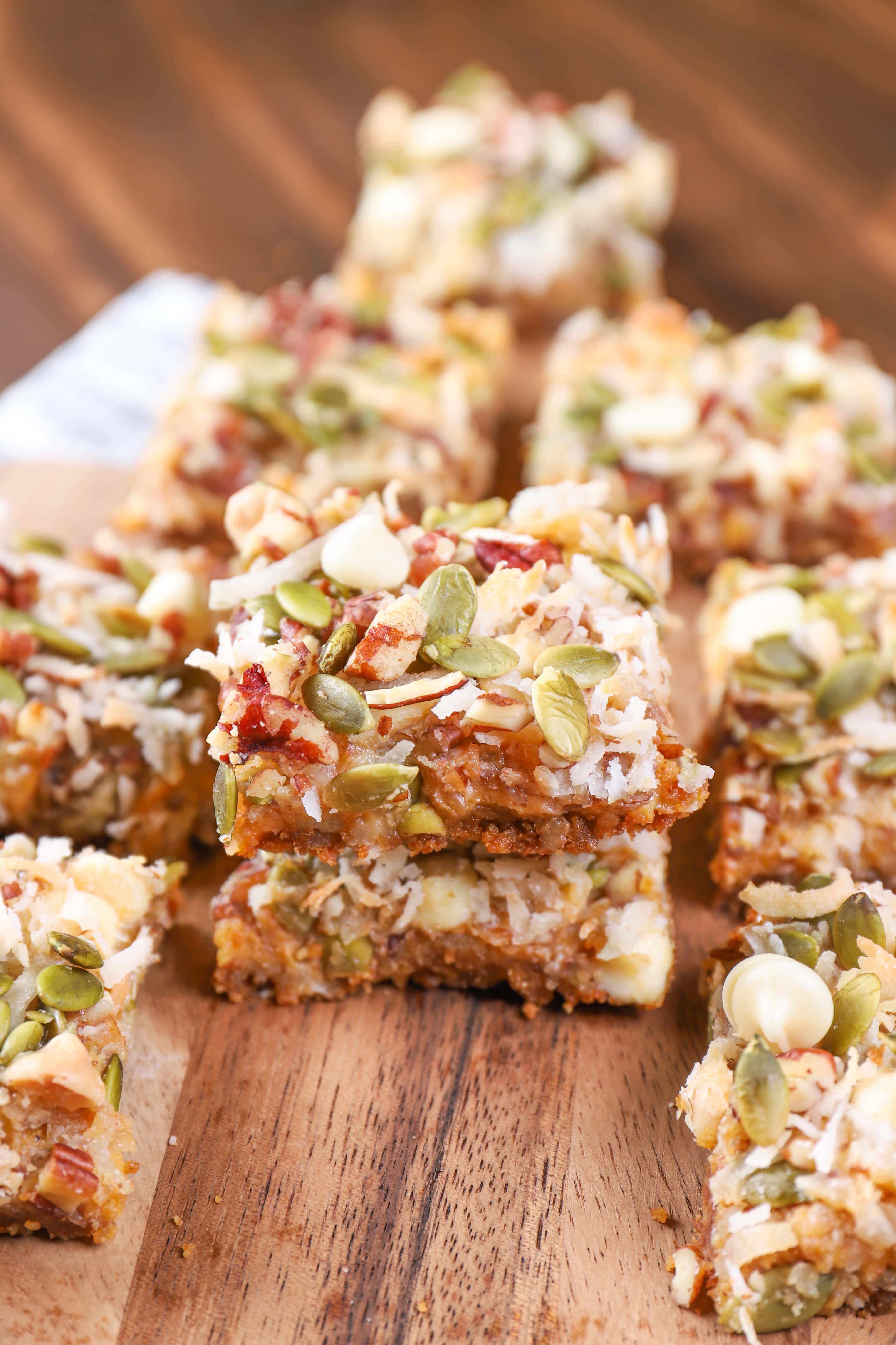 Pumpkin Pie Seven Layer Bars Recipe from A Kitchen Addiction