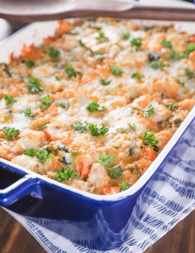 Turkey Sweet Potato Quinoa Bake Recipe from A Kitchen Addiction