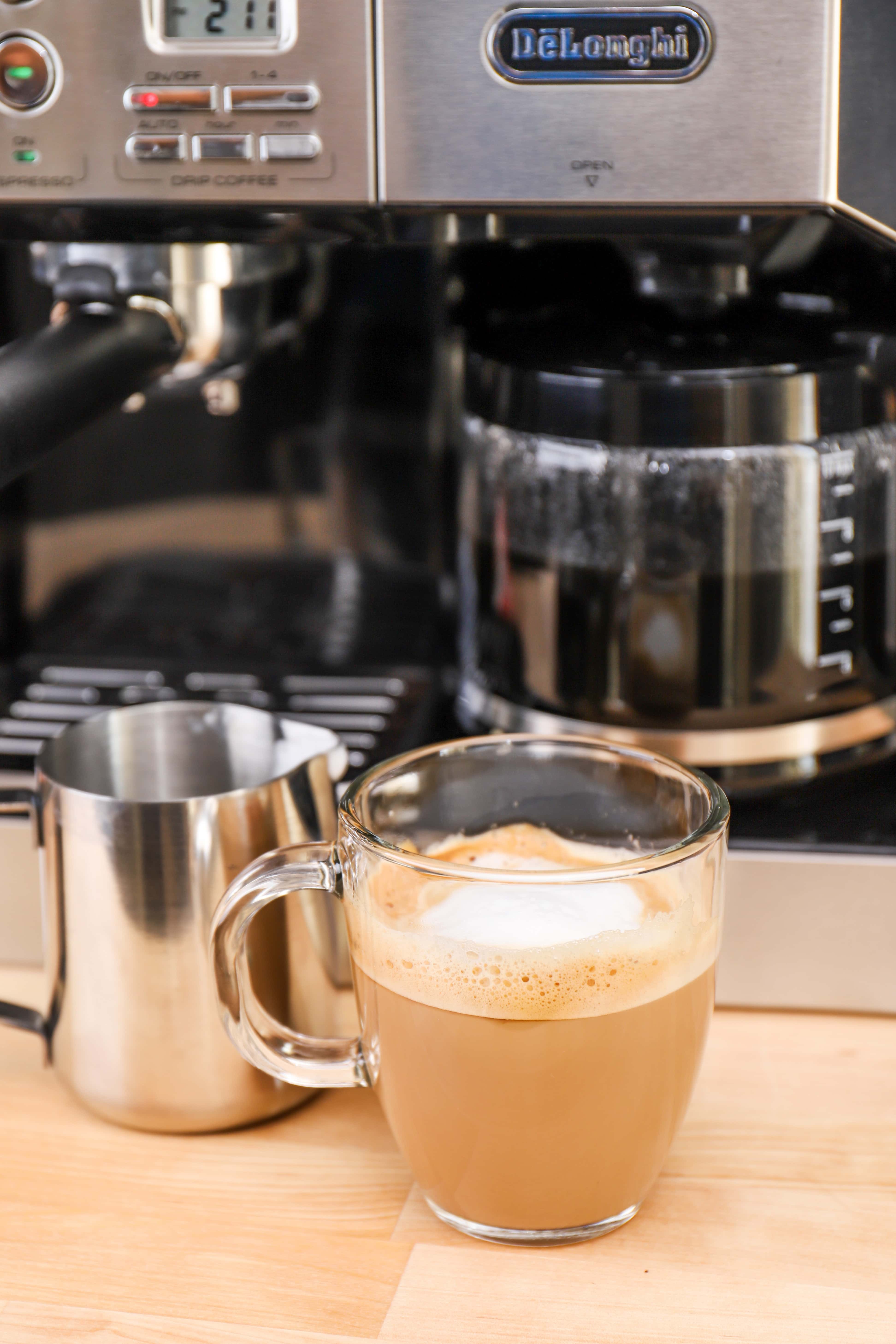 De'Longhi All in One Machine with espresso drink