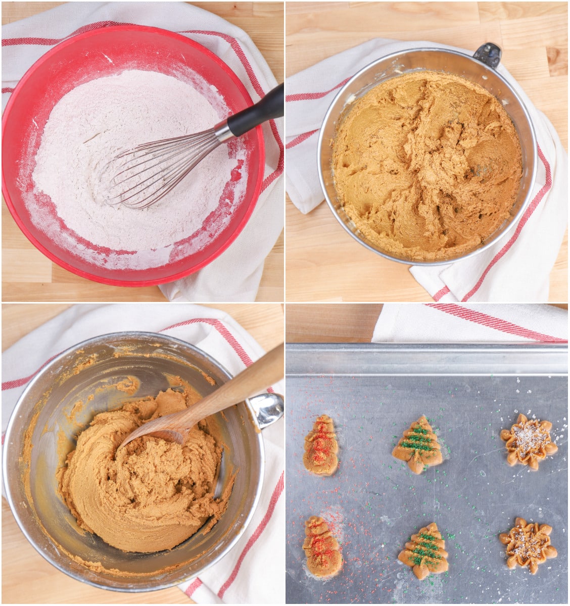 Steps to Make Gingerbread Spritz Cookies