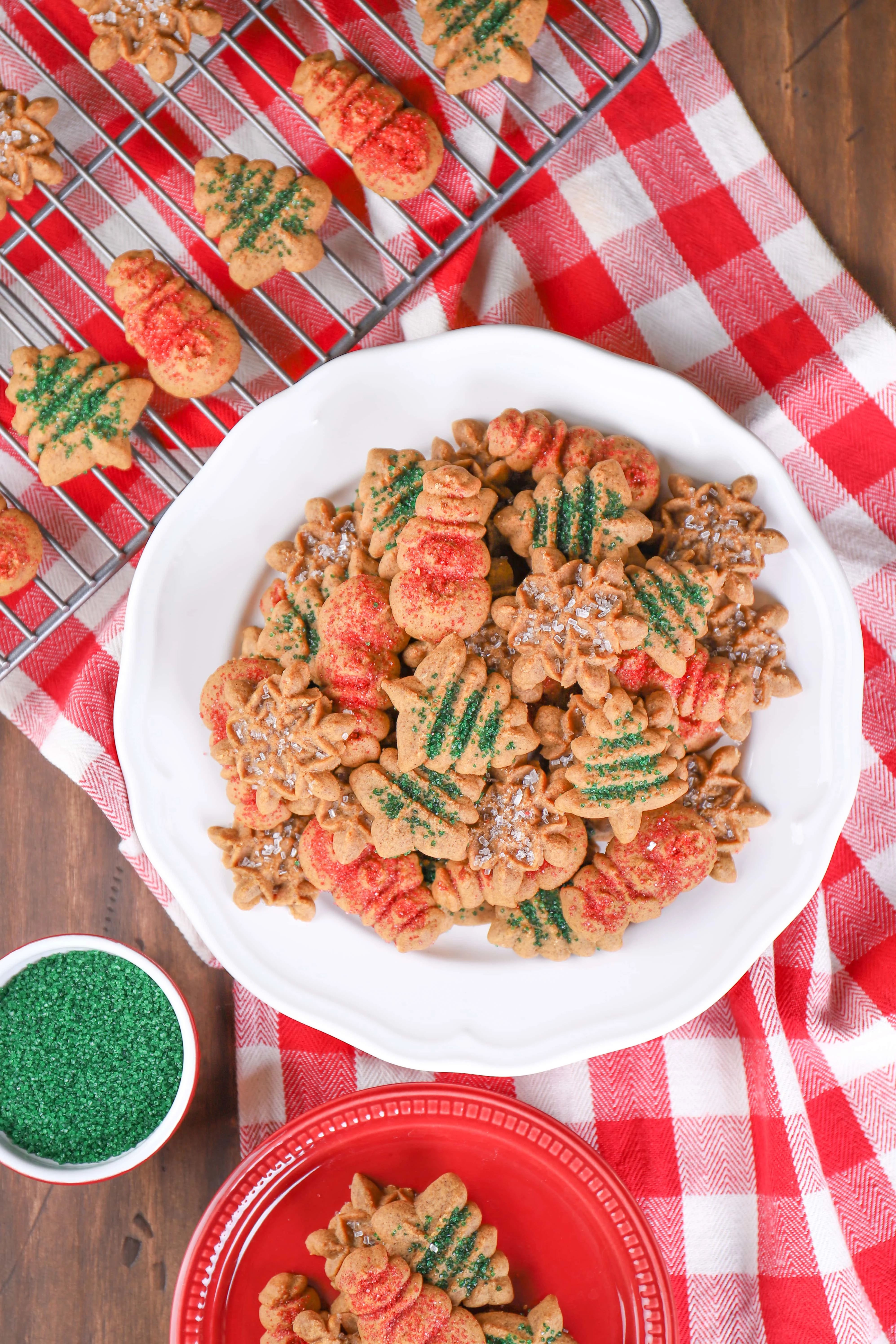 Recipe for Plated Gingerbread Spritz Cookies