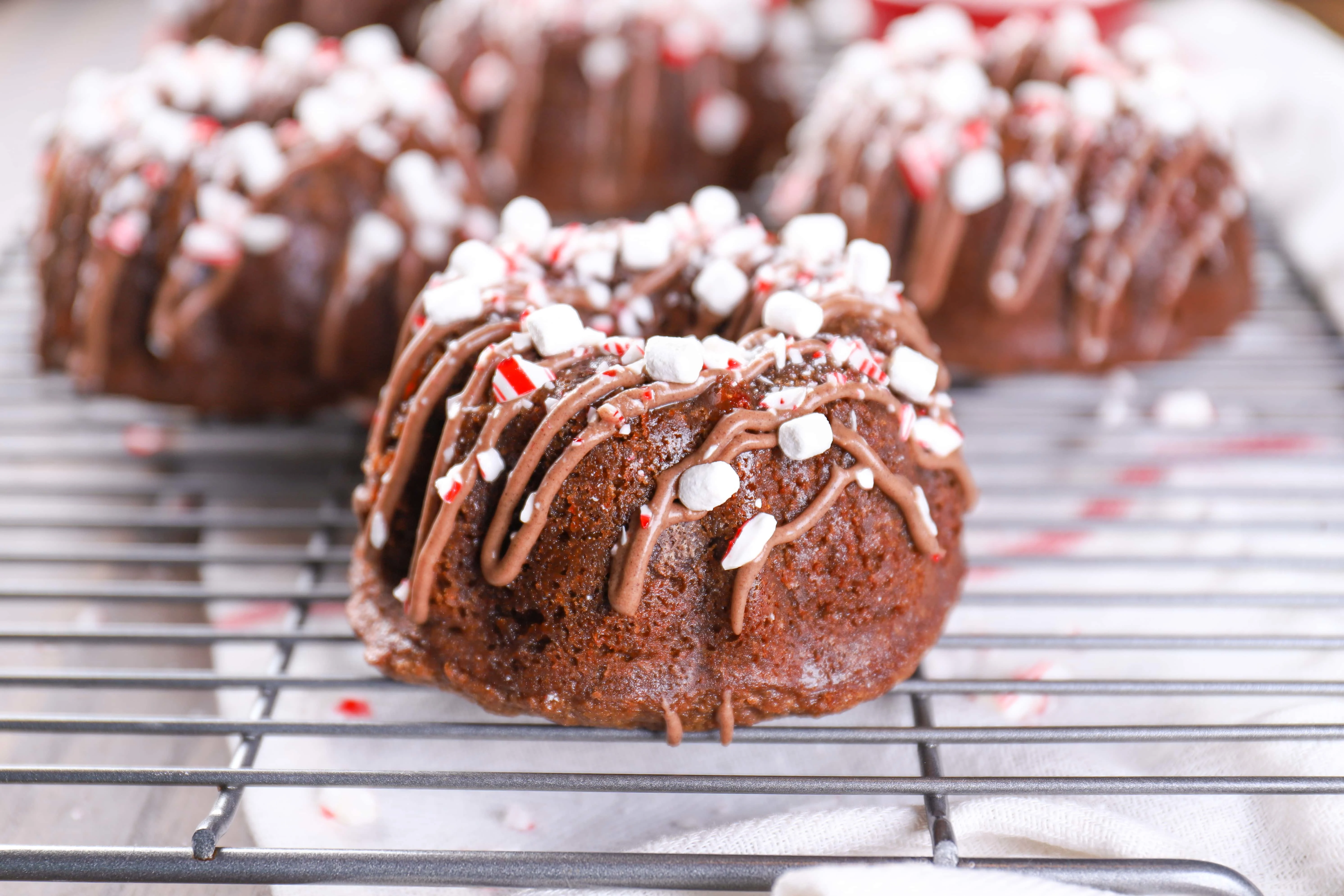 Chocolate Mini Bundt Cakes - Cashmere & Cocktails