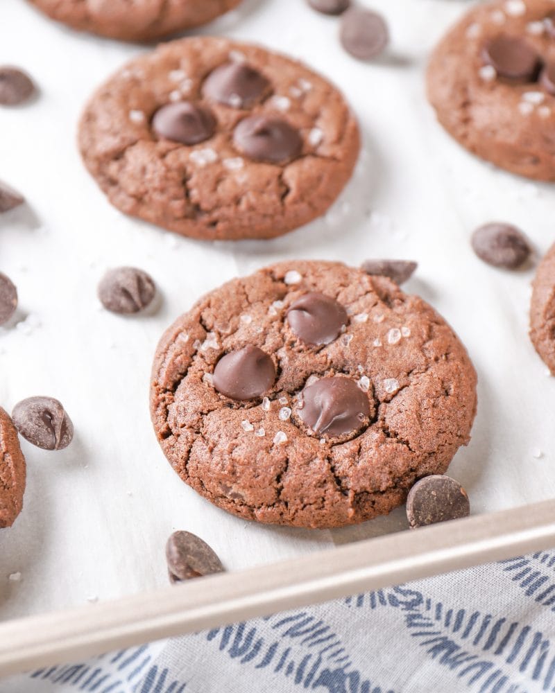 Salted Dark Chocolate Cookies Recipe