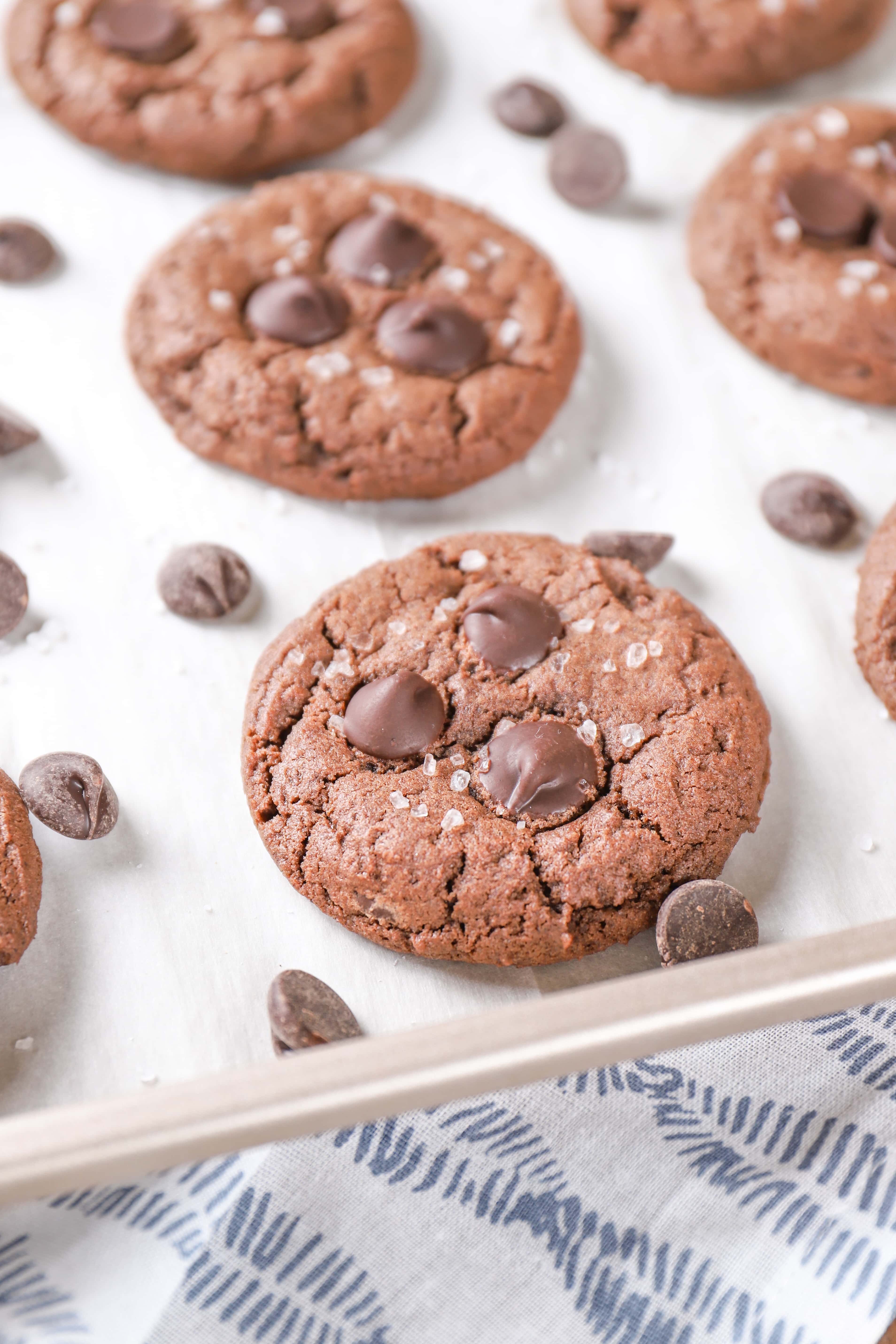 Salted Dark Chocolate Cookies Recipe