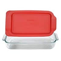 Pyrex Basics Glass Baking Dish with Lid -13.2 INCH x 8.9inch x 2 inch