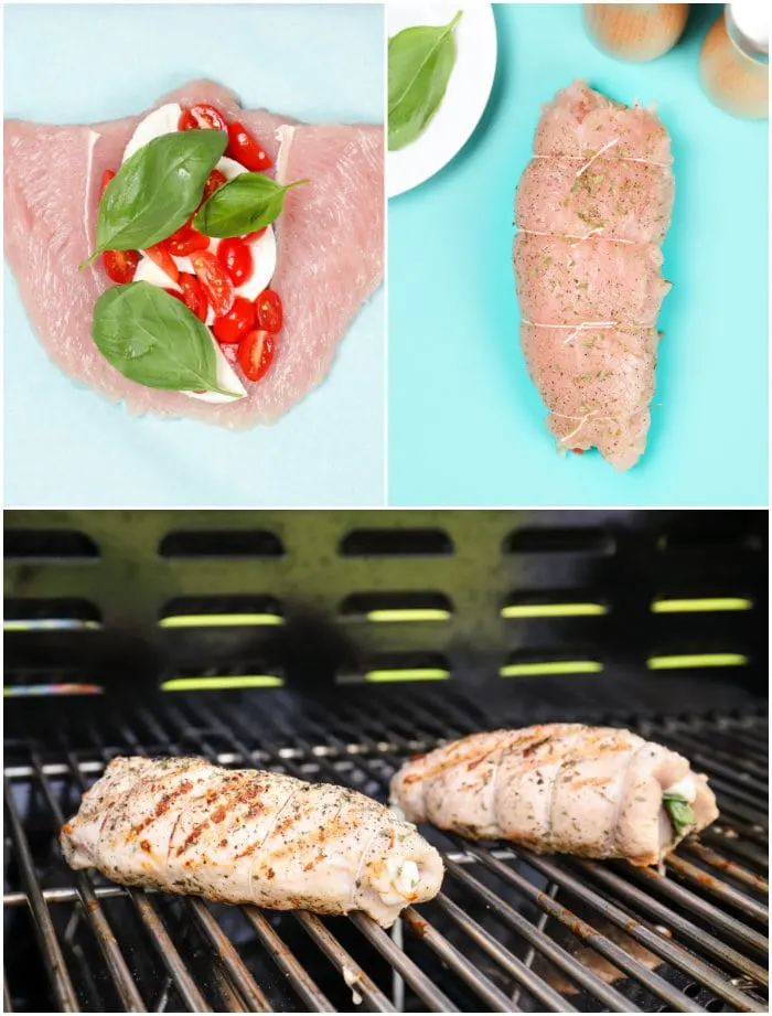 Steps for Making Grilled Stuffed Turkey Tenderloin