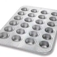 USA Pan Bakeware Mini Cupcake and Muffin Pan, 24 Well, Nonstick