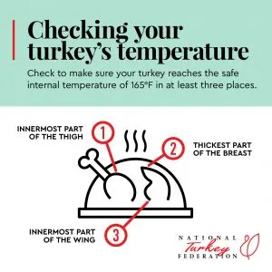 Check Turkey Temperature Info Graphic