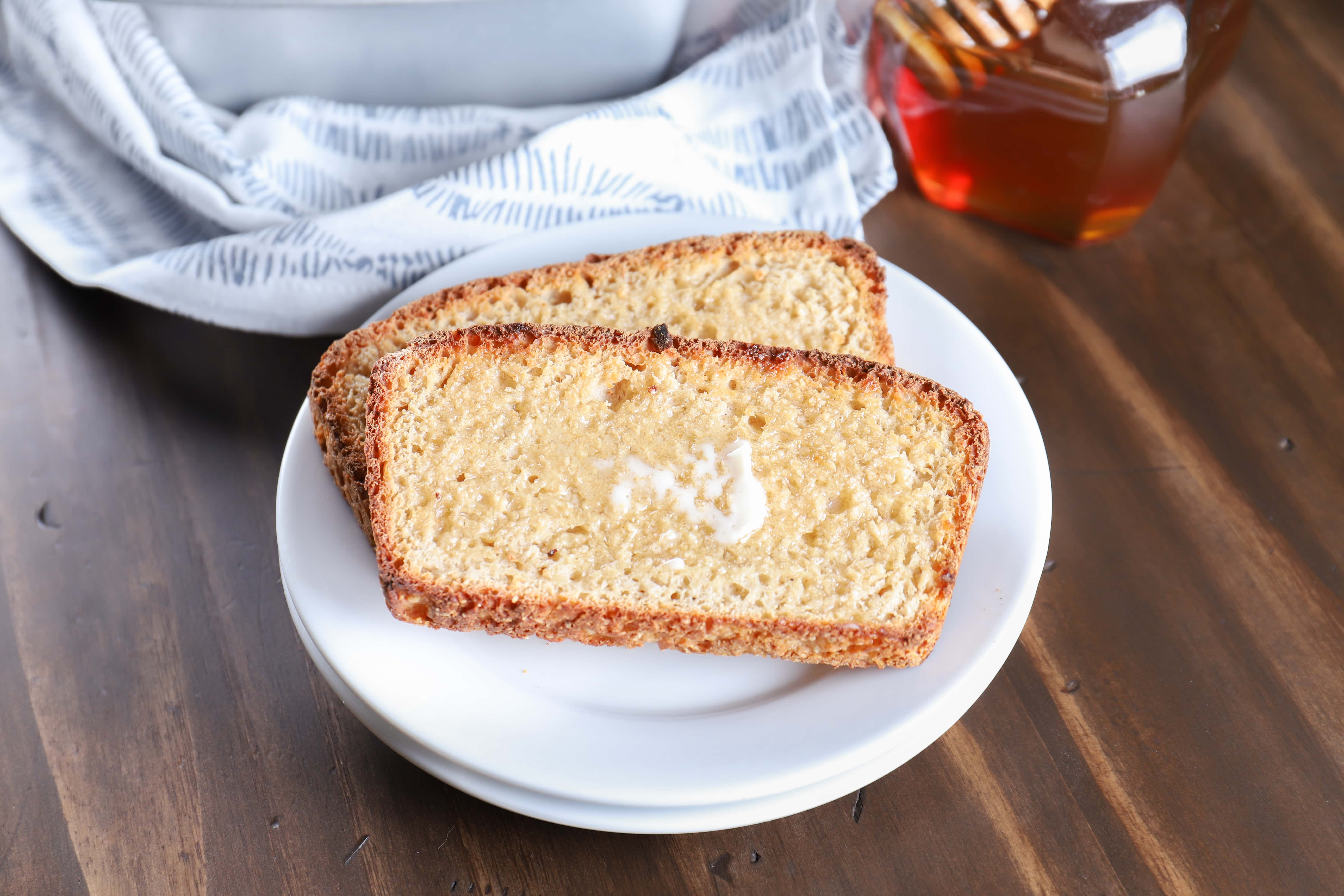 Toasted and Buttered Sourdough English Muffin Bread