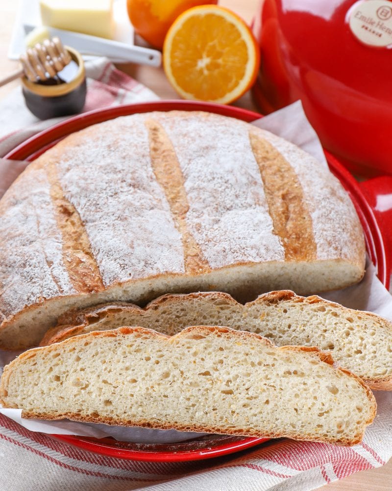 Slices of Rustic Orange Cardamom Bread