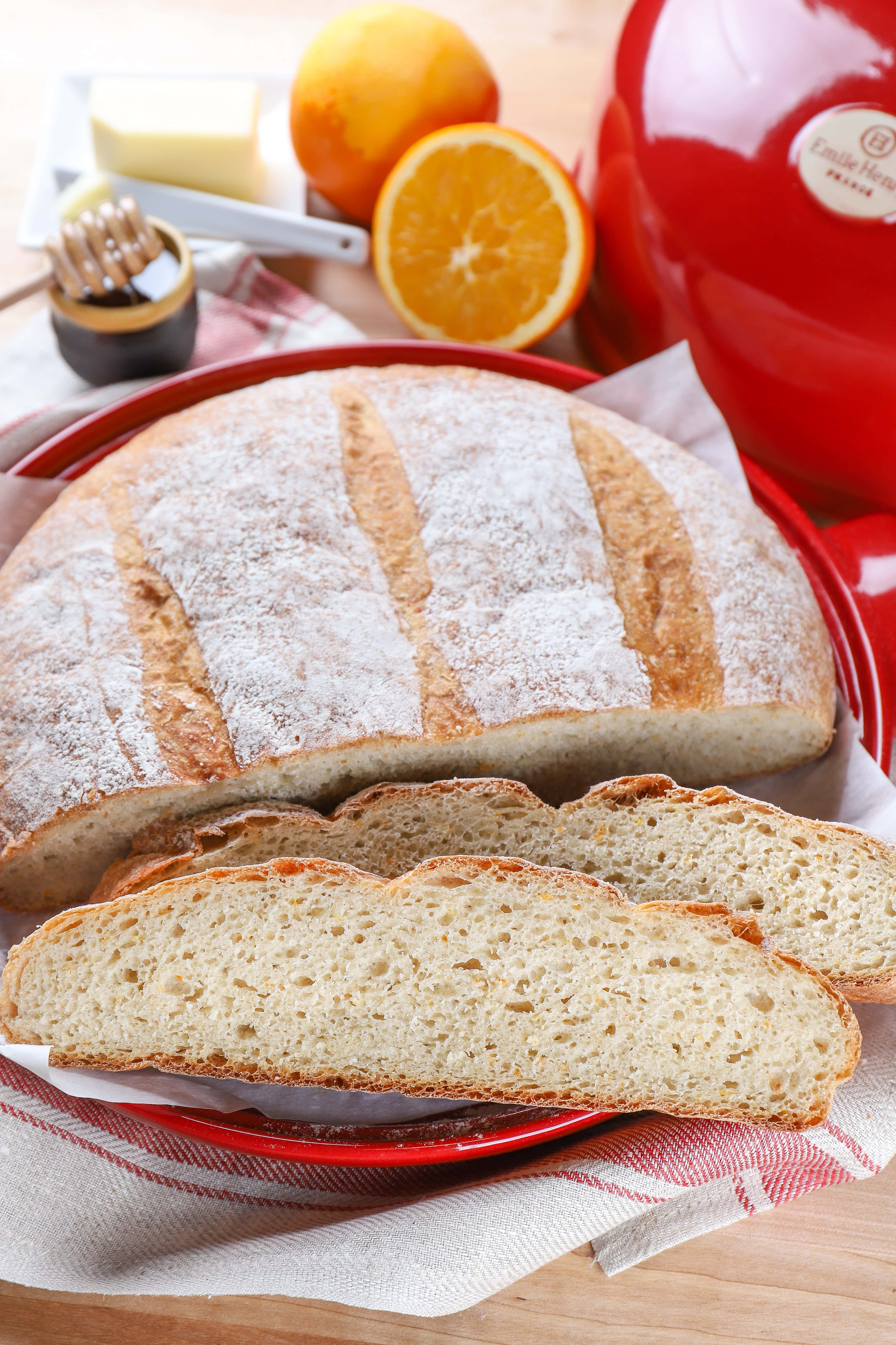 Slices of Rustic Orange Cardamom Bread