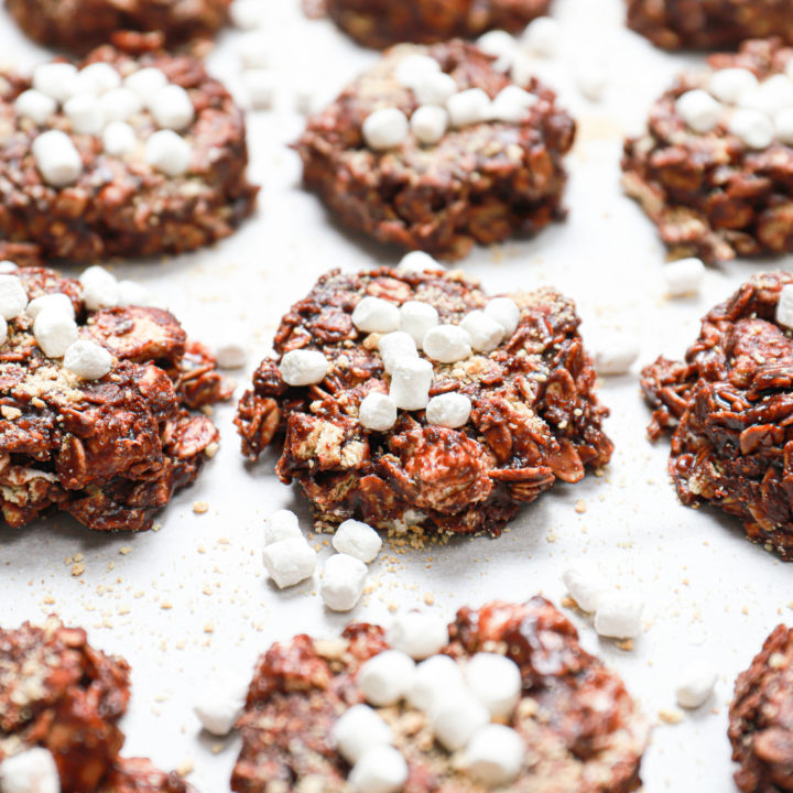 Dark Chocolate S Mores No Bake Cookies